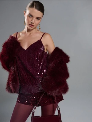 Sinsay - Kolczyki z błyszczącym wykończeniem - złoty