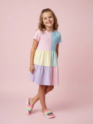 Sinsay - Kolorowe klapki - różowy