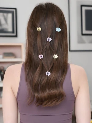 Sinsay - Kolorowe spinki do włosów 10 pack - wielobarwny