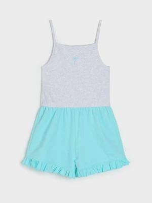 Sinsay - Kombinezon na ramiączkach z ozdobnym haftem - wielobarwny