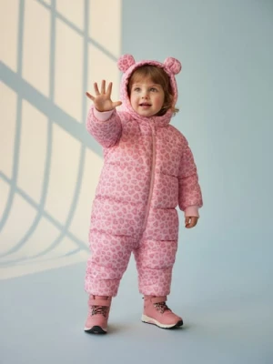 Sinsay - Kombinezon pikowany z elementami 3D - różowy