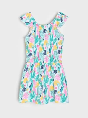 Sinsay - Kombinezon we wzór roslinny - wielobarwny