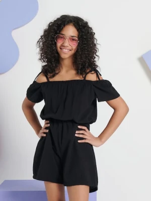 Sinsay - Kombinezon z hiszpańskim dekoltem - czarny