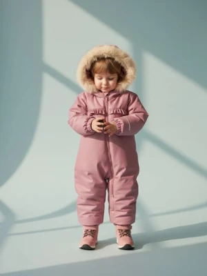 Sinsay - Kombinezon z kapturem - różowy