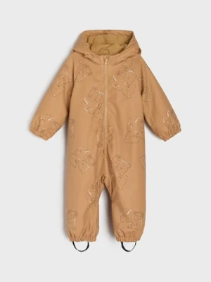 Sinsay - Kombinezon z kapturem z motywem misia - brązowy