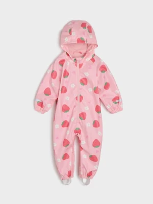 Sinsay - Kombinezon z motywem truskawek - różowy