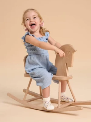 Sinsay - Kombinezon ze strukturalnej dzianiny - błękitny