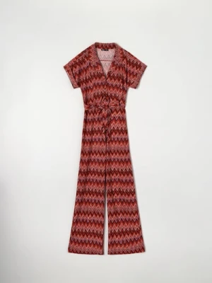 Sinsay - Kombinezon ze wzorem - wielobarwny