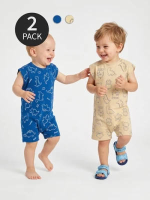 Sinsay - Kombinezony letnie 2 pack - granatowy