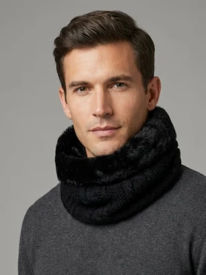 Sinsay - Komin z ocieplanym futerkiem - czarny