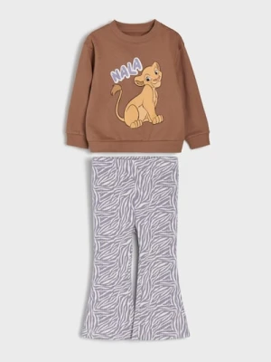 Sinsay - Komplet: bluza i legginsy Lion King - fioletowy