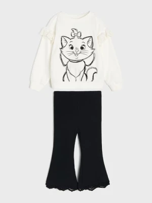 Sinsay - Komplet: bluza i legginsy Marie - beżowy