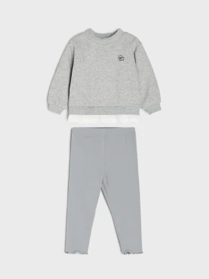 Sinsay - Komplet: bluza i legginsy - szary