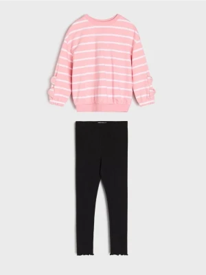 Sinsay - Komplet: bluza i legginsy - wielobarwny