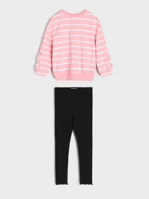 Sinsay - Komplet: bluza i legginsy - wielobarwny