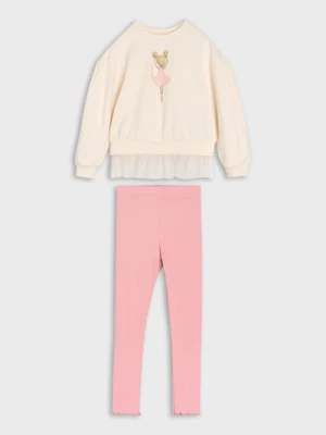 Sinsay - Komplet: bluza i legginsy - wielobarwny