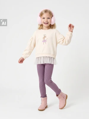 Sinsay - Komplet: bluza i legginsy z bawełną - wielobarwny