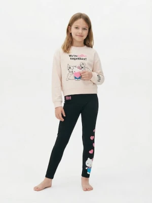 Sinsay - Komplet: bluza i legginsy z nadrukiem Hello Kitty - wielobarwny