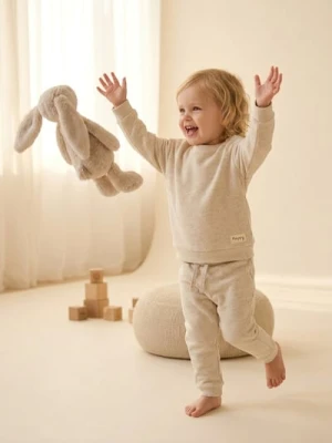 Sinsay - Komplet: bluza i spodnie - beżowy