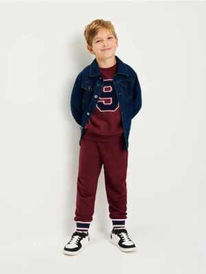 Sinsay - Komplet: bluza i spodnie - bordowy