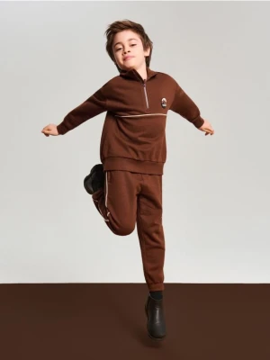 Sinsay - Komplet: bluza i spodnie - brązowy