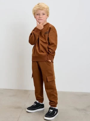 Sinsay - Komplet: bluza i spodnie - brązowy