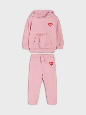 Sinsay - Komplet: bluza i spodnie Care Bears - begonia