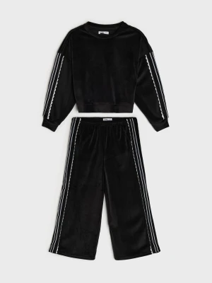 Sinsay - Komplet: bluza i spodnie - czarny