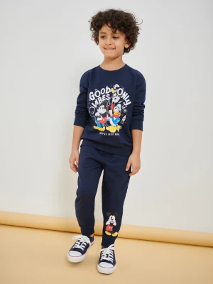 Sinsay - Komplet: bluza i spodnie Disney - granatowy