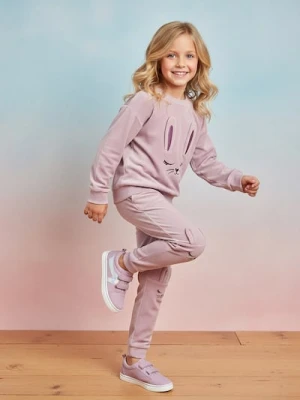 Sinsay - Komplet: bluza i spodnie - fioletowy