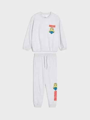 Sinsay - Komplet: bluza i spodnie Minions - szary