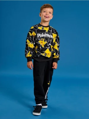 Sinsay - Komplet: bluza i spodnie Pokemon - czarny