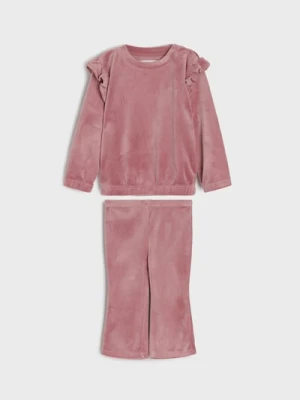 Sinsay - Komplet: bluza i spodnie - różowy