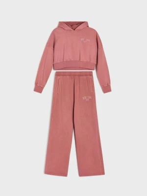 Sinsay - Komplet: bluza i spodnie - różowy