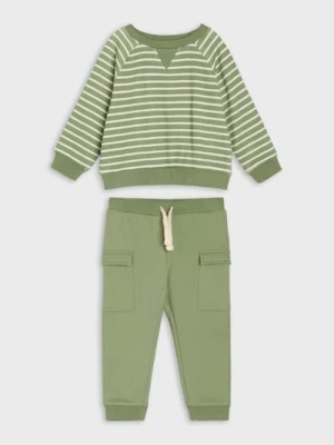 Sinsay - Komplet: bluza i spodnie - zielony