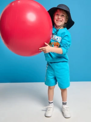 Sinsay - Komplet: bluza i szorty Pokémon - niebieski