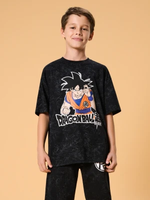Sinsay - Komplet chłopięcy z efektem tie-dye Dragon Ball - szary