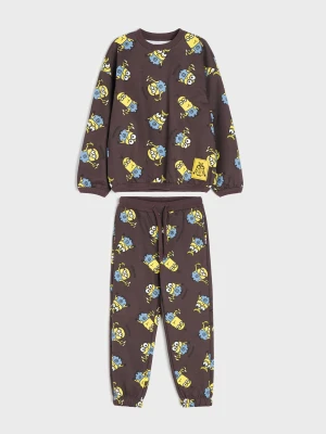 Sinsay - Komplet dresowy: bluza i spodnie Minions - szary