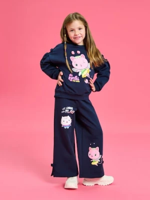 Sinsay - Komplet dzianinowy Gabby's Dollhouse - granatowy