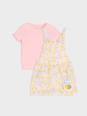 Sinsay - Komplet dzianinowy - kremowy