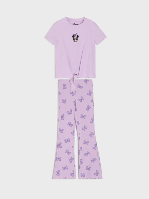 Sinsay - Komplet dzianinowy Minnie Mouse - fioletowy
