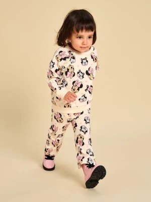 Sinsay - Komplet dzianinowy Minnie Mouse - kremowy