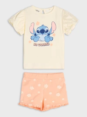 Sinsay - Komplet dzianinowy Stitch - kremowy