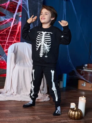 Sinsay - Komplet dzianinowy świecący w ciemności - czarny