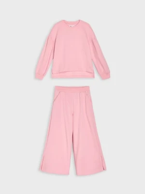 Sinsay - Komplet dzianinowy - różowy