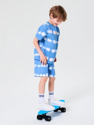 Sinsay - Komplet dzianinowy z efektem tie-dye - mid blue
