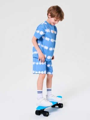 Sinsay - Komplet dzianinowy z efektem tie-dye - mid blue