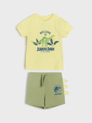 Sinsay - Komplet dzianinowy z elementami 3d Jurassic Park - zielony