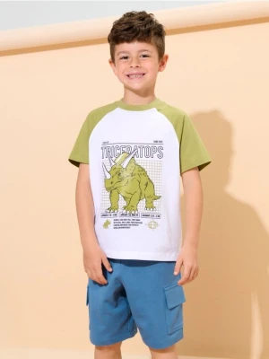 Sinsay - Komplet dzianinowy z motywem dinozaura - wielobarwny