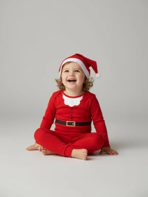 Sinsay - Komplet dzianinowy z motywem świątecznym - czerwony